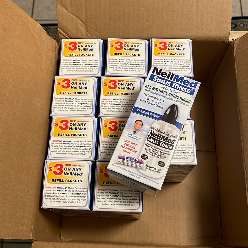 Lot of 12, NeilMed Sinus Rinse